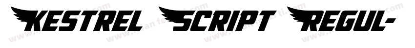 Kestrel Script Regul字体转换